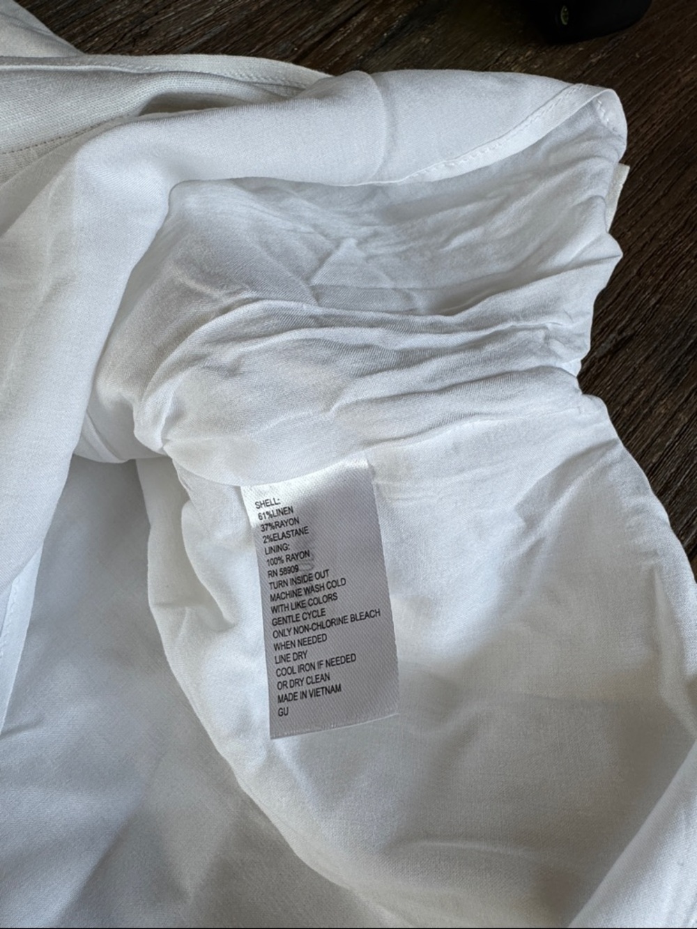 Preston & York Loretta lined white linen tunic sheath summer dress NWT size 8 - Picture 8 of 8